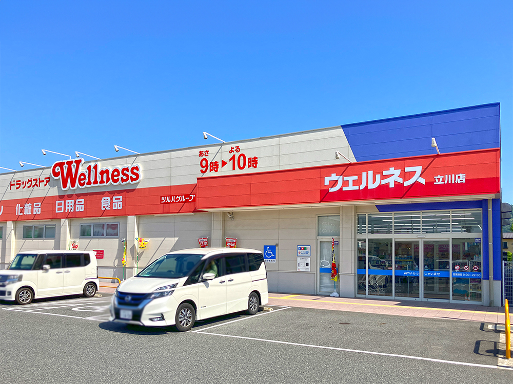 ドラッグストアウェルネス立川店まで1015m （車3分）