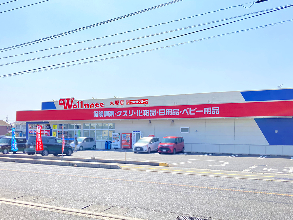 ドラッグストアウェルネス大塚店まで730m （車2分）