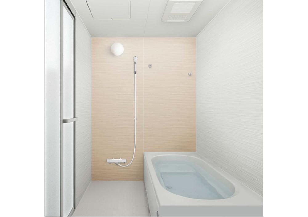 【浴室】ハウステック製｜ゆとりの1坪サイズ、高断熱浴槽、暖房換気乾燥機つき。※写真はイメージです。