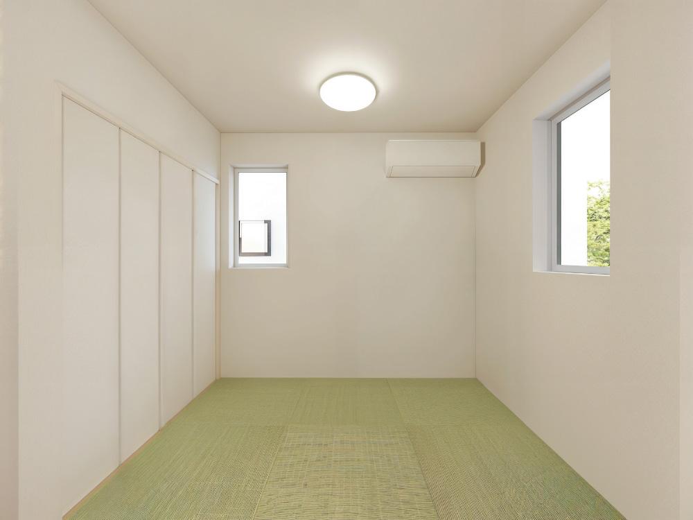 【収納付きタタミコーナー（3帖）】子どもの遊び場やお昼寝スペースにもぴったり。収納付きだからおもちゃや布団もすっきり片付き、家族みんなが快適に使える便利な一室です。