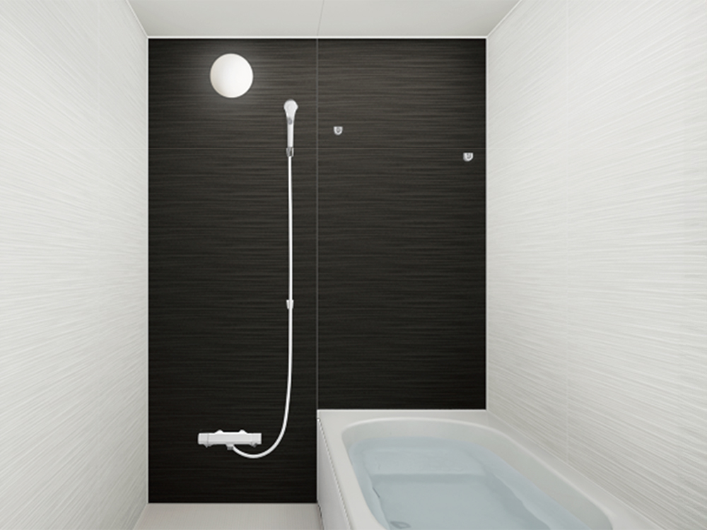 【浴室】ハウステック製|ゆとりの1坪サイズ、高断熱浴槽、換気暖房乾燥機つき。※写真はイメージです。