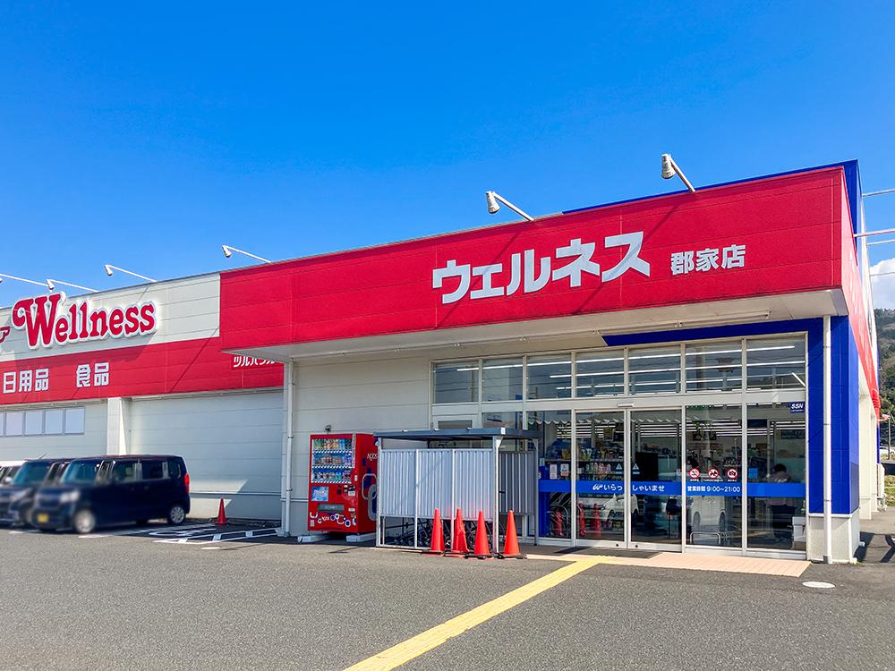 ドラッグストアウェルネス郡家店まで1058m (徒歩14分)