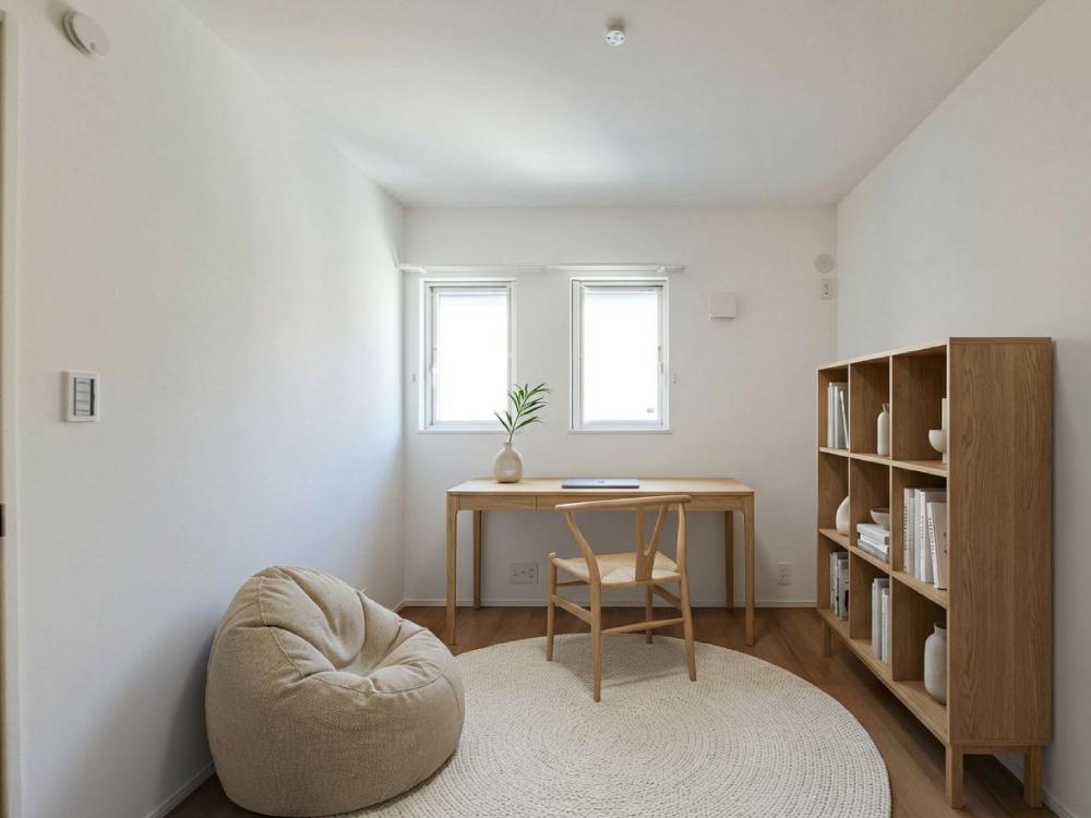 【マルチルーム（3帖）】書斎や趣味部屋、お子様のプレイルームなど、様々な用途に使える便利な一室です！物干し金具付きで、ドライルームとしても活躍します！お天気を気にせず室内干しOK。※写真はイメージです。